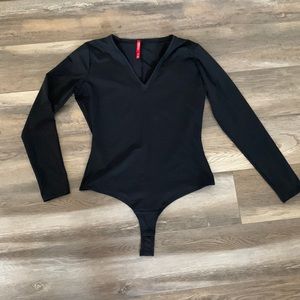 Spanx Suit Yourself Long Sleeve Thong Bodysuit NWOT